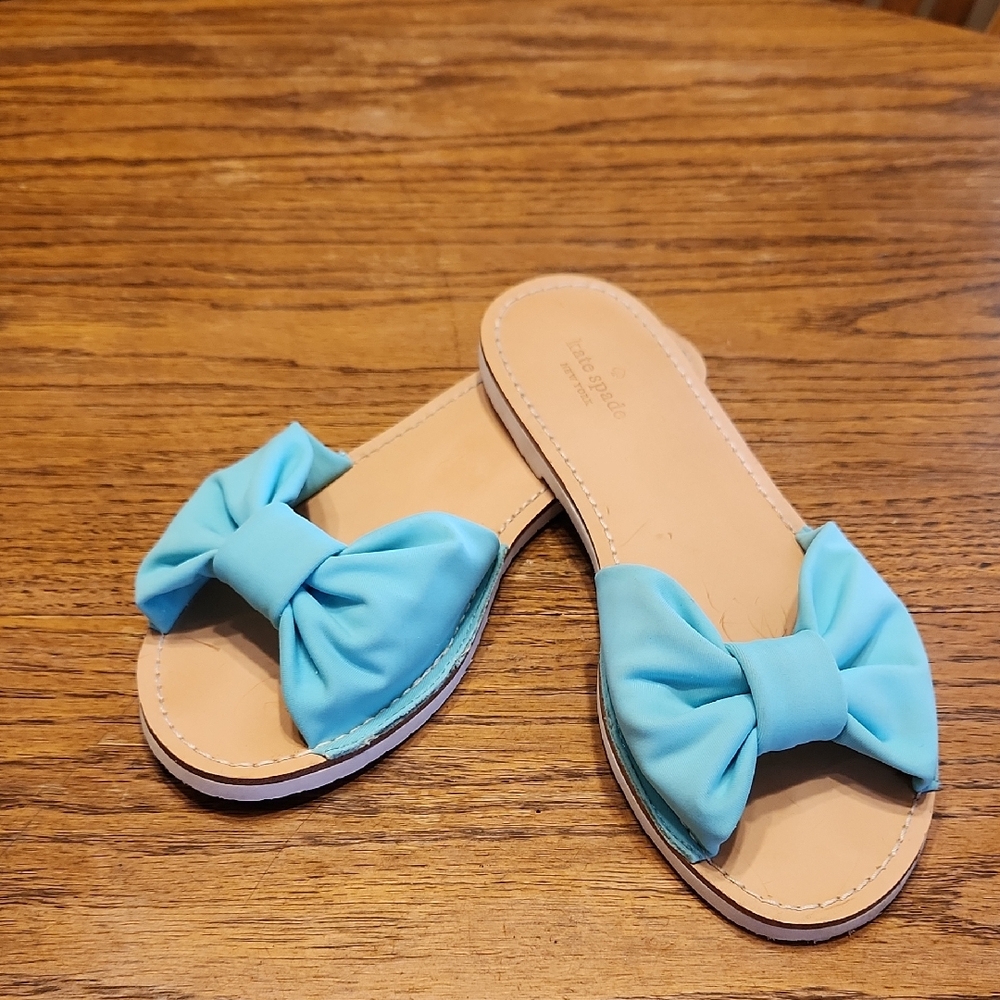 Kate Spade Turquoise Slide Sandals Size 8.5